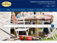 Tablet Screenshot of justbungalows.com